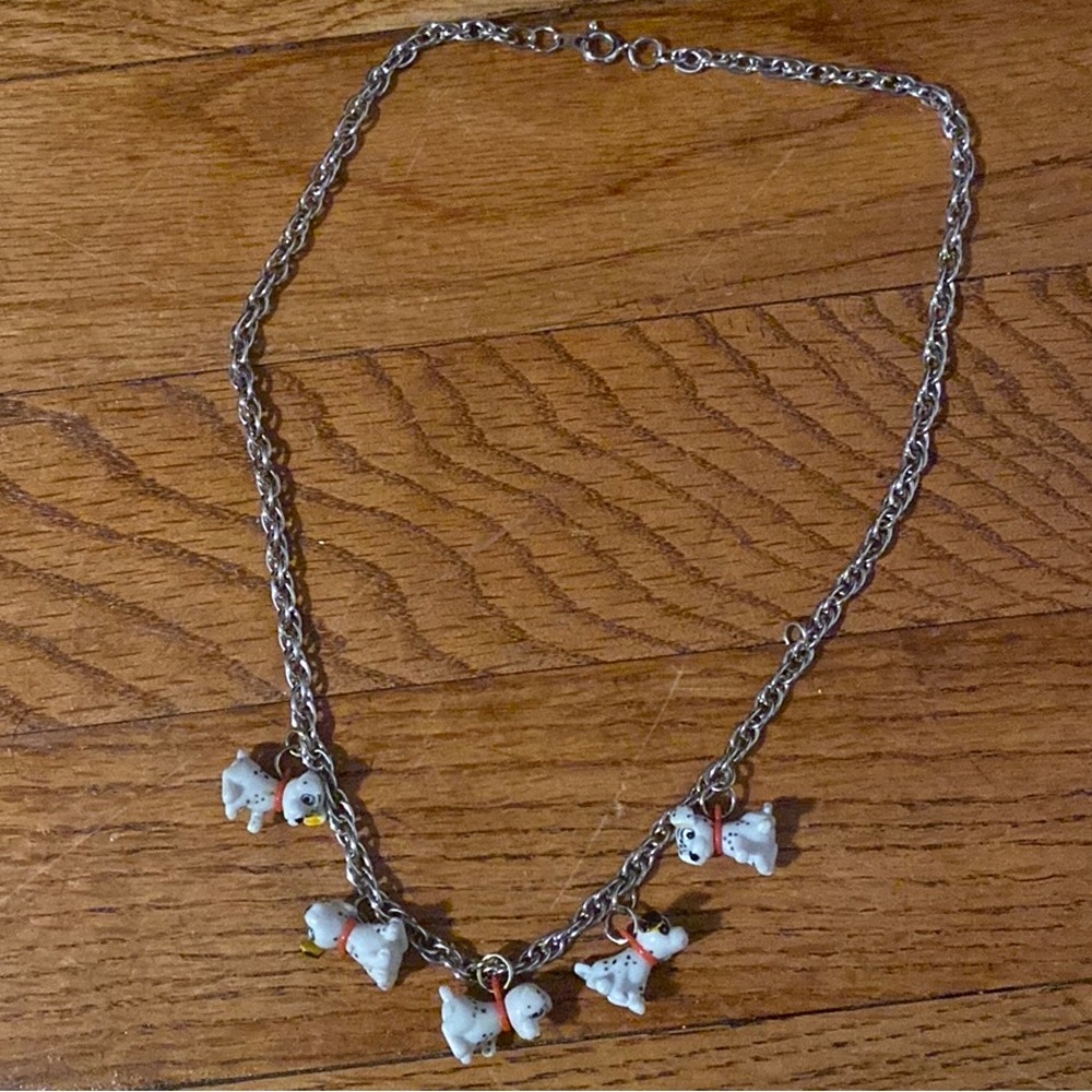 Rare Vintage 101 Dalmatian Charm Necklace